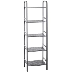 Wohnen Schuhschränke*40x137x28 Stahlregal in Grau pulverbeschichtet - Nadiola