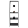 Wohnen 51x170x36 Stahlregal in Schwarz lackiert - Esbessa