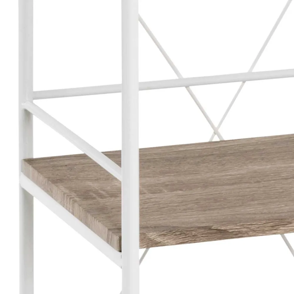 Wohnen Wohnzimmer-Regale|Küchenregale*34x96x27 Standregal in Eiche hell & Weiß - Cepters