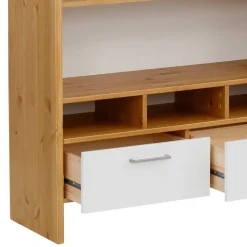 Wohnen Esszimmerregale|Regale*102x188x39 Standregal in Weiß & Honig - Enjes