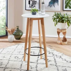 Wohnen Bartische*60x110x60 Stehtisch im Skandi Design - Duno