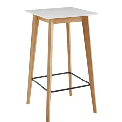 Wohnen 61x110x61 Stehtisch quadratisch mit Fußablage - Soveca