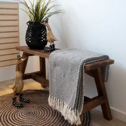 Wohnen 90x45x25 Teakholz Bank naturbelassen - Verdena