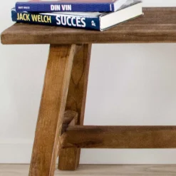 Wohnen 90x45x25 Teakholz Bank naturbelassen - Verdena