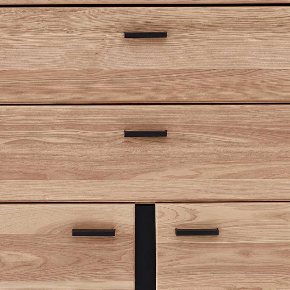 Wohnen Büroschränke*90x124x38 Teilmassiver Büroschrank modern - Emly