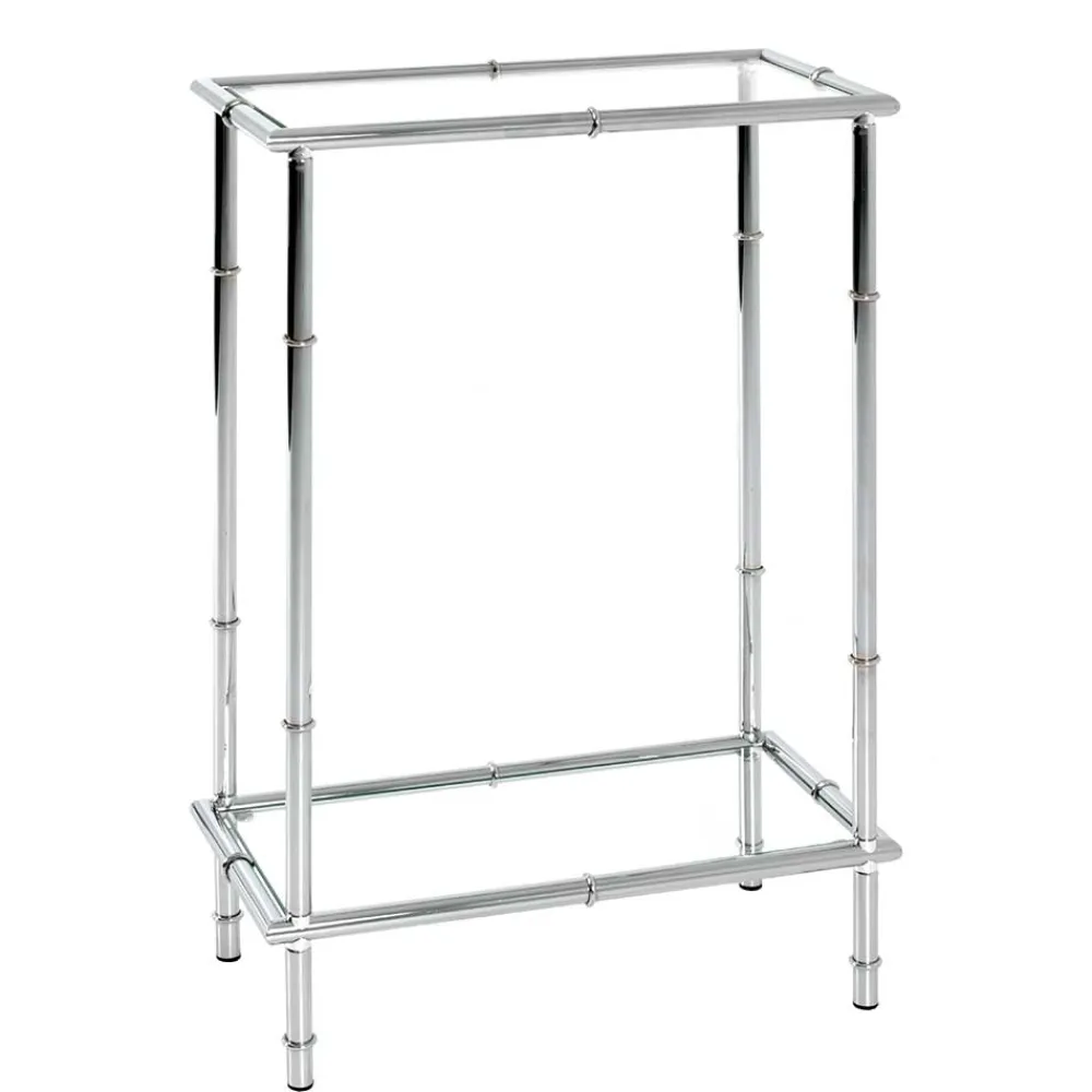 Wohnen Telefontische*50x75x25 Telefontisch mit zwei Glasplatten - Vasilio