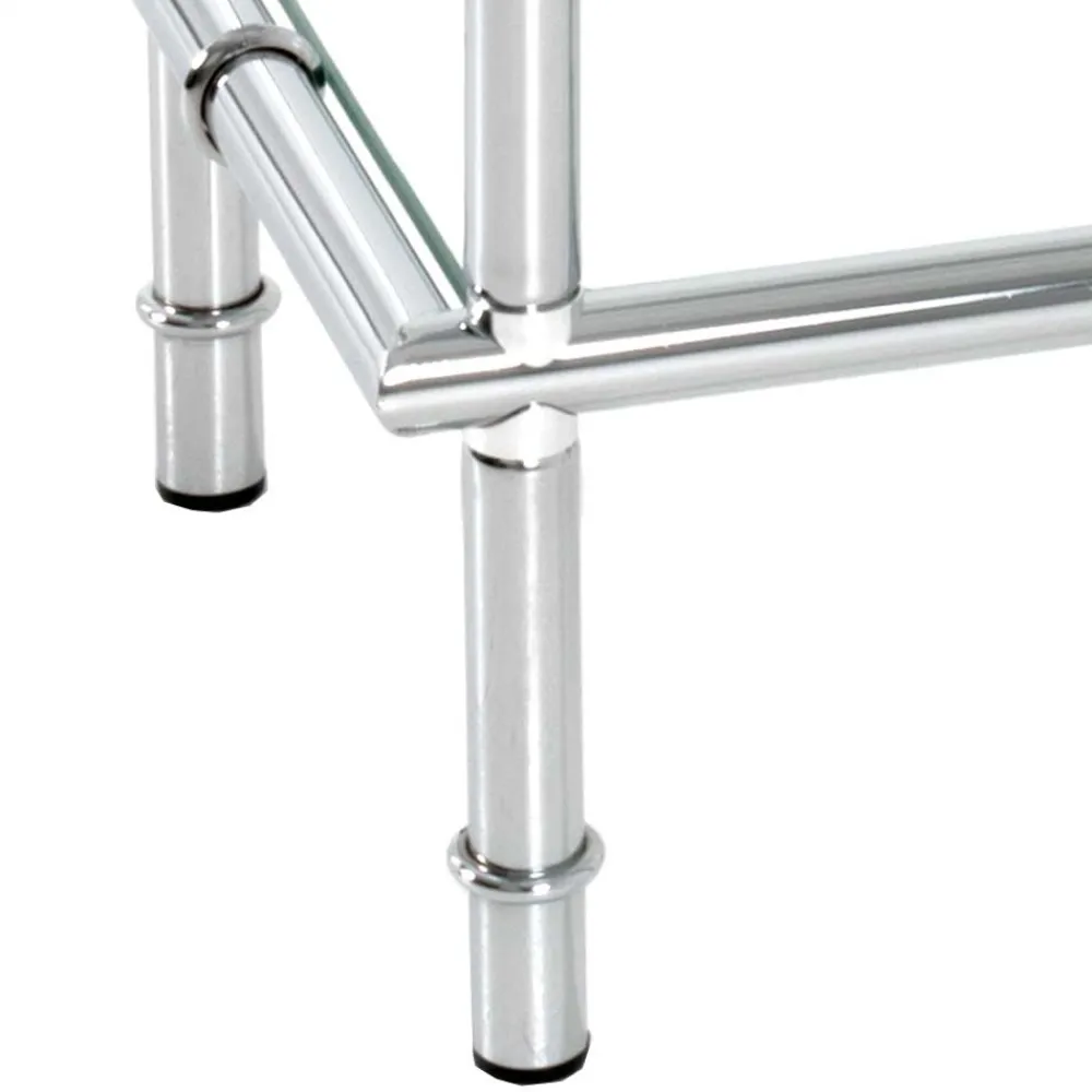 Wohnen Telefontische*50x75x25 Telefontisch mit zwei Glasplatten - Vasilio