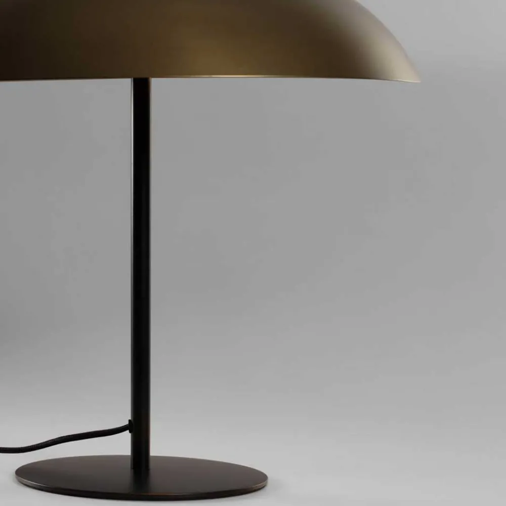 Wohnen 33x34x33 Tischleuchte im Pilz Design in Messing - Jaitur