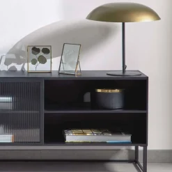 Wohnen 33x34x33 Tischleuchte im Pilz Design in Messing - Jaitur