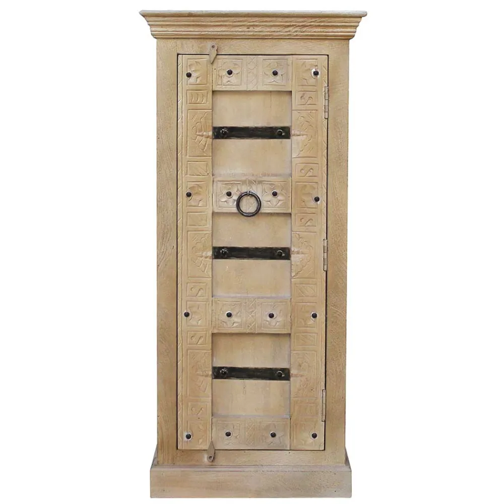 Wohnen Sideboards & Kommoden|Shabby Chic Möbel*55x120x45 1-türige Hochkommode im Shabby Chic - Abid