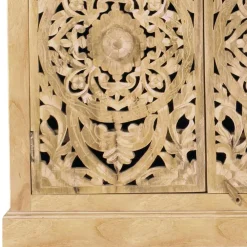 Wohnen 140x90x40 3-türige Kommode mit Schnitzerei - Runiasa