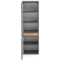 Wohnen 40x135x35 2-türiger Badschrank in Dunkelgrau - Agiruan