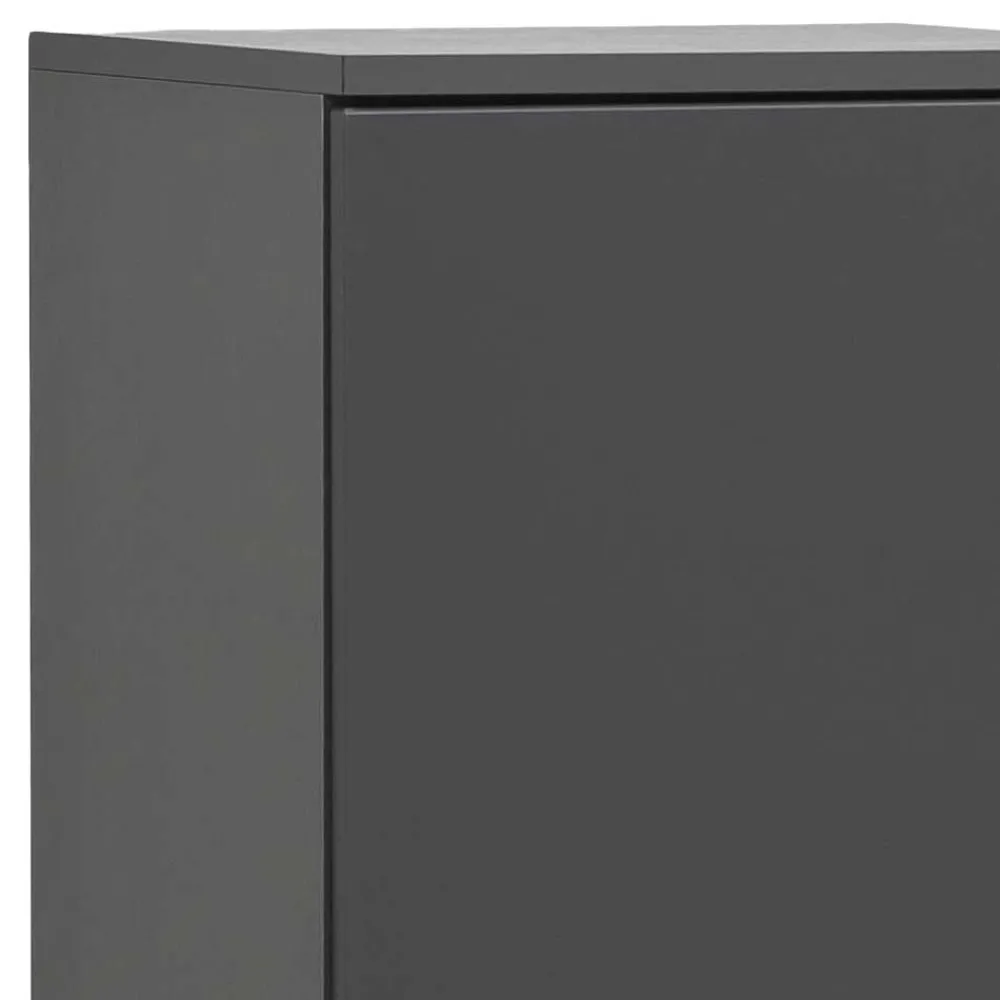 Wohnen 40x135x35 2-türiger Badschrank in Dunkelgrau - Agiruan