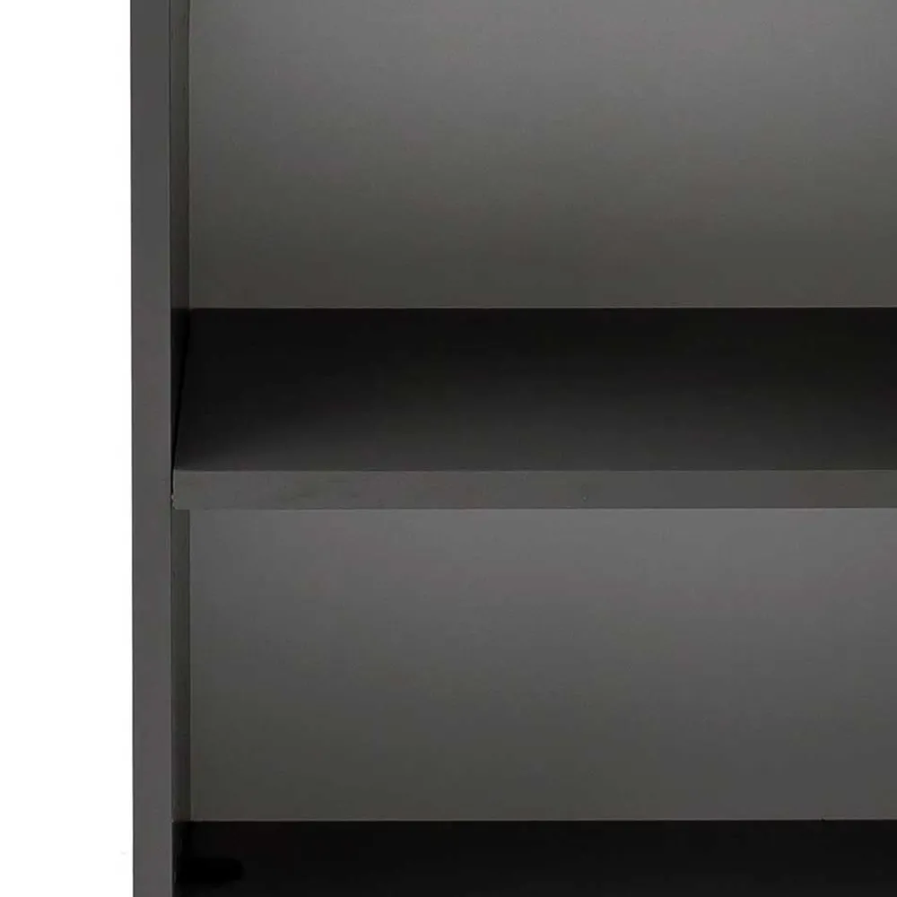 Wohnen 40x135x35 2-türiger Badschrank in Dunkelgrau - Agiruan