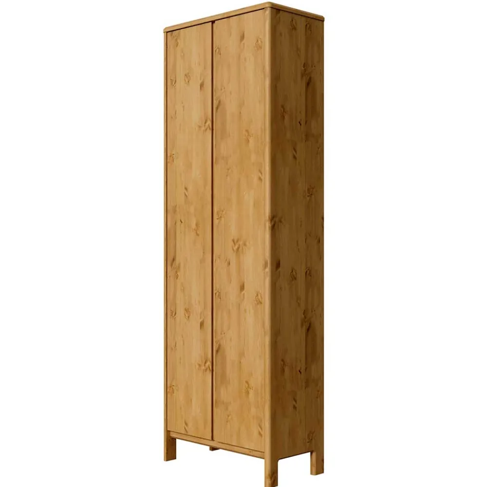Wohnen 65x192x34 2-türiger Dielenschrank aus Kiefer - Etvina