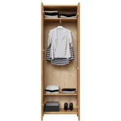 Wohnen 65x192x34 2-türiger Dielenschrank aus Kiefer - Etvina