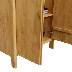 Wohnen 65x192x34 2-türiger Dielenschrank aus Kiefer - Etvina