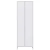 Wohnen 65x192x34 2-türiger Garderobenschrank in Weiß - Oranias