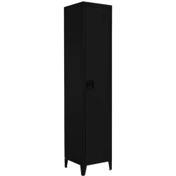 Wohnen 38x180x38 1-türiger Metallspind in Schwarz - Trio