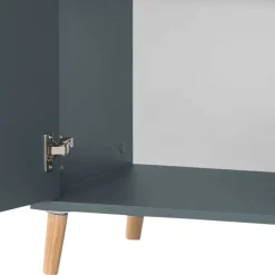 Wohnen 51x93x41 1-türiger Office Schrank in Petrol - Baiamare