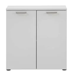 Wohnen Büroschränke*80x84x41 2-türiger Officeschrank in Lichtgrau - Bowsla