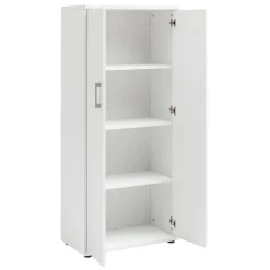 Wohnen Büroschränke*65x147x35 2-türiger Officeschrank in Weiß - Radiassu