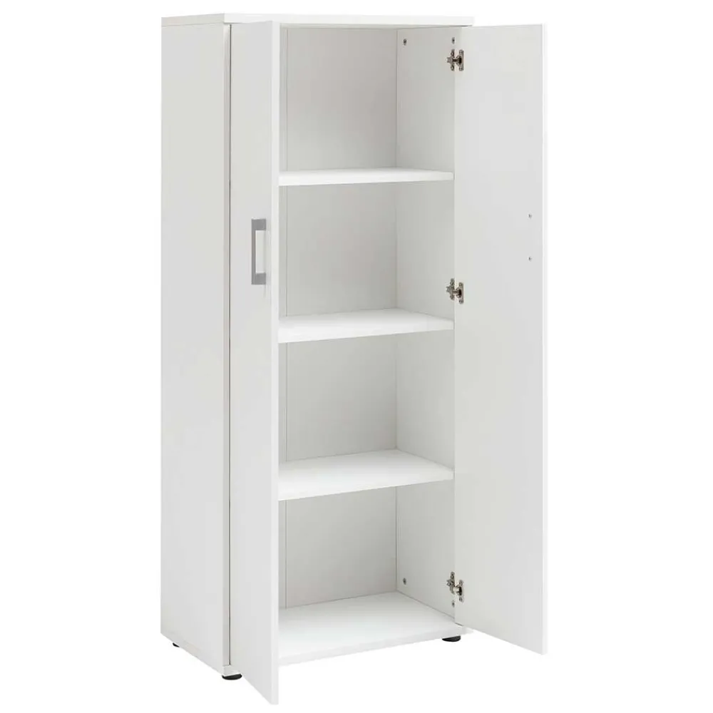 Wohnen Büroschränke*65x147x35 2-türiger Officeschrank in Weiß - Radiassu