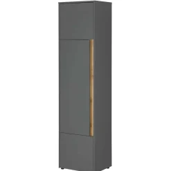 Wohnen 50x200x40 3-türiger Schrank in Anthrazit - Ahilav