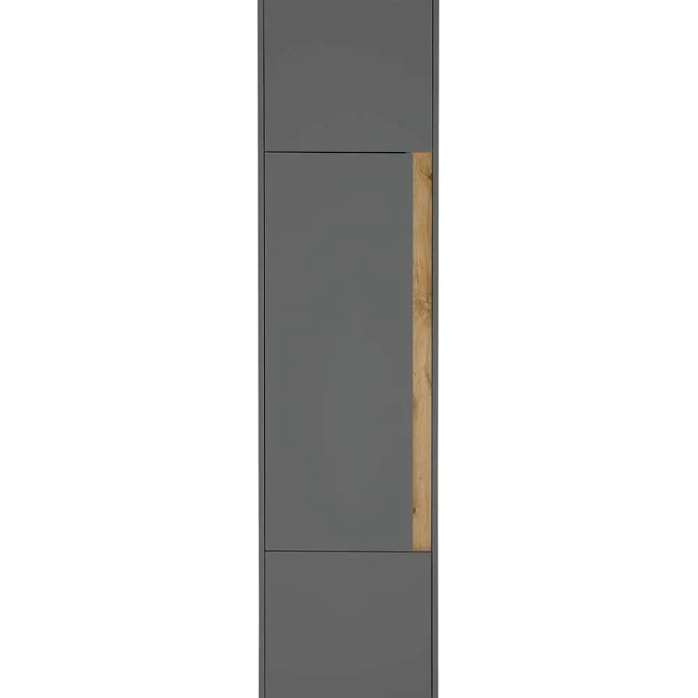 Wohnen 50x200x40 3-türiger Schrank in Anthrazit - Ahilav