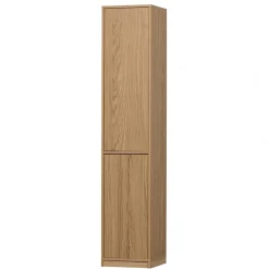 Wohnen 40x199x40 2-türiger Schrank in Eiche Furnier - Ewana