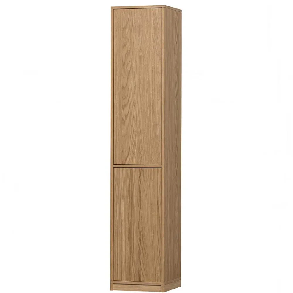 Wohnen 40x199x40 2-türiger Schrank in Eiche Furnier - Ewana