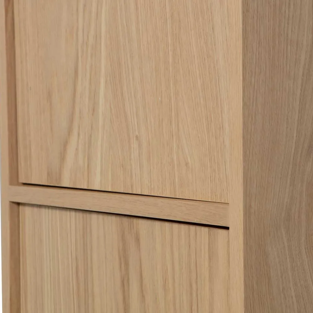 Wohnen 40x199x40 2-türiger Schrank in Eiche Furnier - Ewana