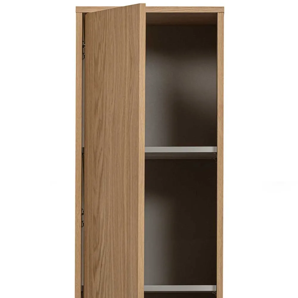 Wohnen 40x199x40 2-türiger Schrank in Eiche Furnier - Ewana