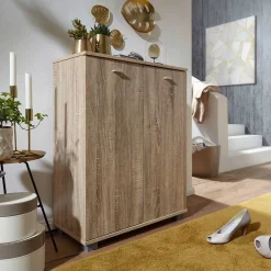 Wohnen Schuhschränke*60x90x35 2-türiger Schuhschrank in Sonoma-Eiche - Trendenca