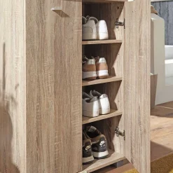 Wohnen Schuhschränke*60x90x35 2-türiger Schuhschrank in Sonoma-Eiche - Trendenca