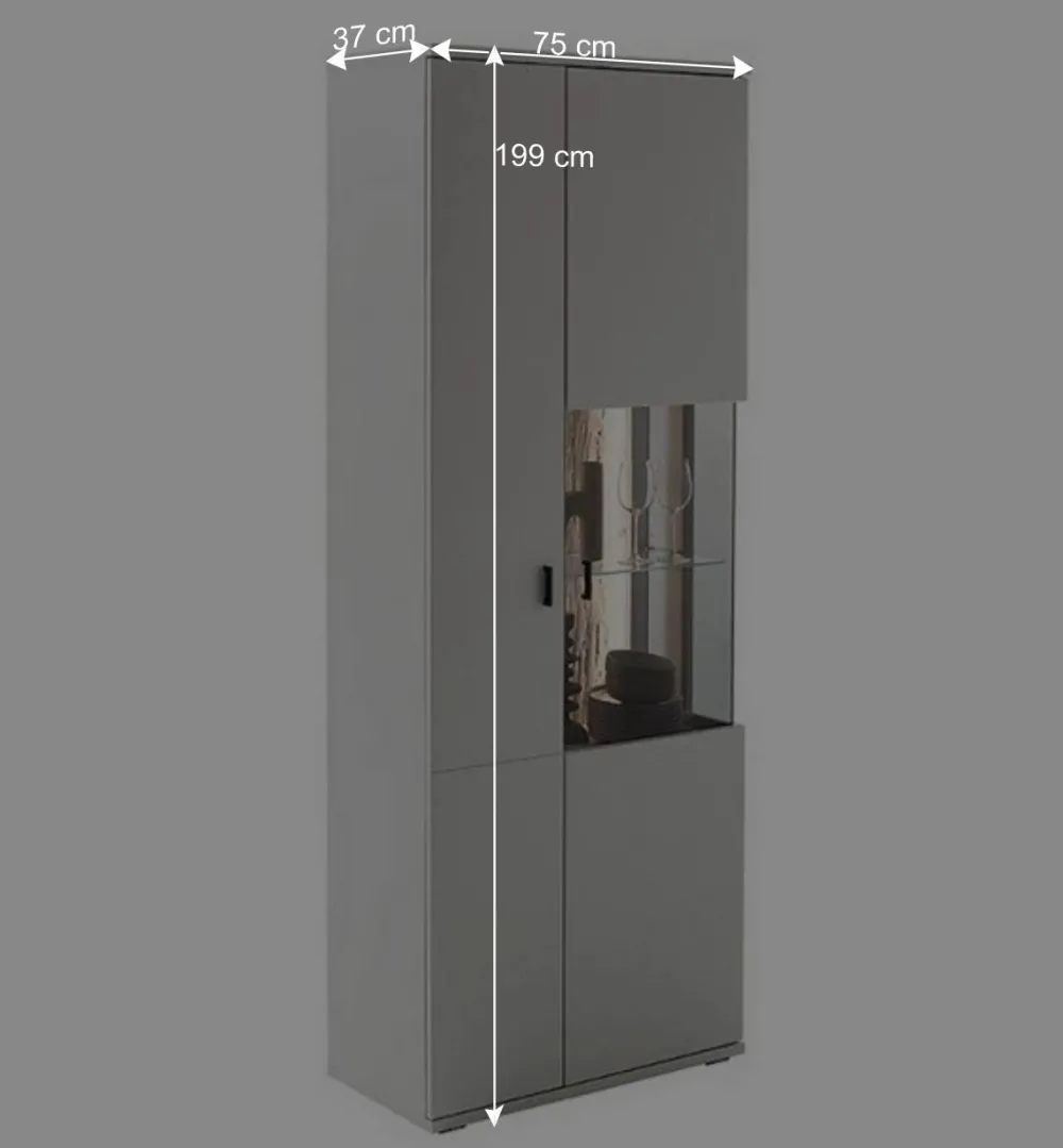 Wohnen Wohnzimmerschränke*75x199x37 2-türiger Wohnzimmerschrank modern - Apulco