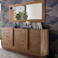 Wohnen 181x90x44 3-türiges Sideboard mit Sockelgestell - Basento