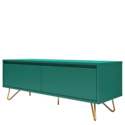 Wohnen 120x45x40 TV Board in Grün lackiert - Ricriava