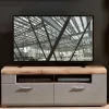 Wohnen 140x51x47 TV Element in Grau & Eiche - Fraguca