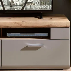 Wohnen 140x51x47 TV Element in Grau & Eiche - Fraguca