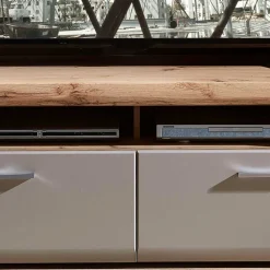 Wohnen 140x51x47 TV Element in Grau & Eiche - Fraguca