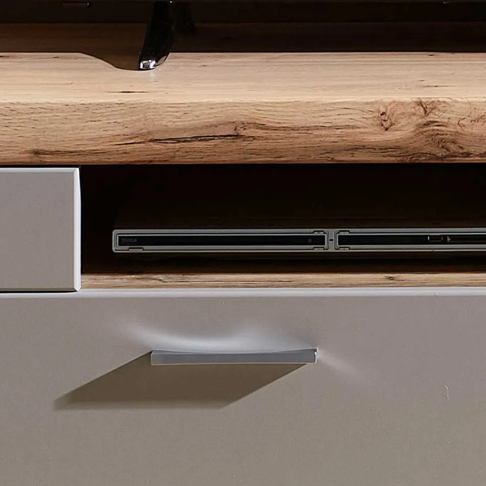 Wohnen 140x51x47 TV Element in Grau & Eiche - Fraguca