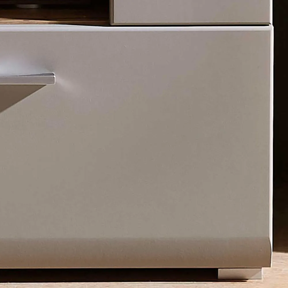Wohnen 140x51x47 TV Element in Grau & Eiche - Fraguca