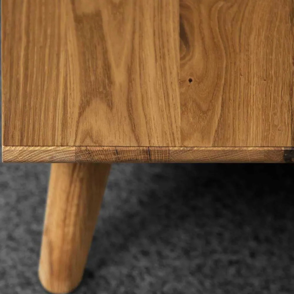 Wohnen Sideboards & Kommoden|Sideboards & Kommoden*220x48x40 TV Kommode in Weiß & Wildeiche - Diesta