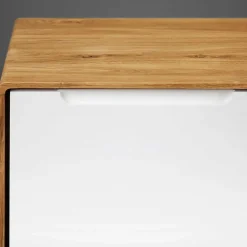 Wohnen Weiße Möbel|Sideboards & Kommoden*120x48x40 TV Kommode in Wildeiche mit Weiß - Diesta I