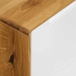 Wohnen Weiße Möbel|Sideboards & Kommoden*120x48x40 TV Kommode in Wildeiche mit Weiß - Diesta I