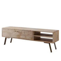 Wohnen 145x47x35 TV Lowboard aus Mango Massivholz - Geyco