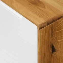 Wohnen Weiße Möbel|Sideboards & Kommoden*180x48x40 TV Möbel in Wildeiche & Weiß - Diesta