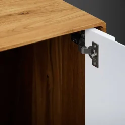 Wohnen Weiße Möbel|Sideboards & Kommoden*180x48x40 TV Möbel in Wildeiche & Weiß - Diesta