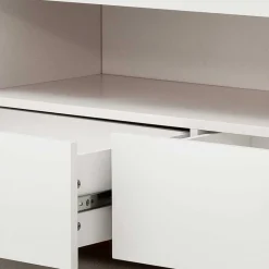 Wohnen Sideboards & Kommoden|Sideboards & Kommoden*202x54x40 TV Unterschrank in Weiß & Asteiche - Vangels